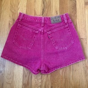 Pink Levi shorts